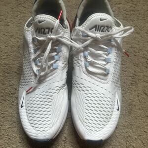 NIKE AIR 270 MENS WHITE BLACK RED SNEAKER TRACK & FIELD RACING BODY BUILDING 14